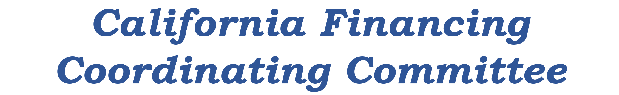 California Financing Coordinating Committee (CFCC) Text Logo